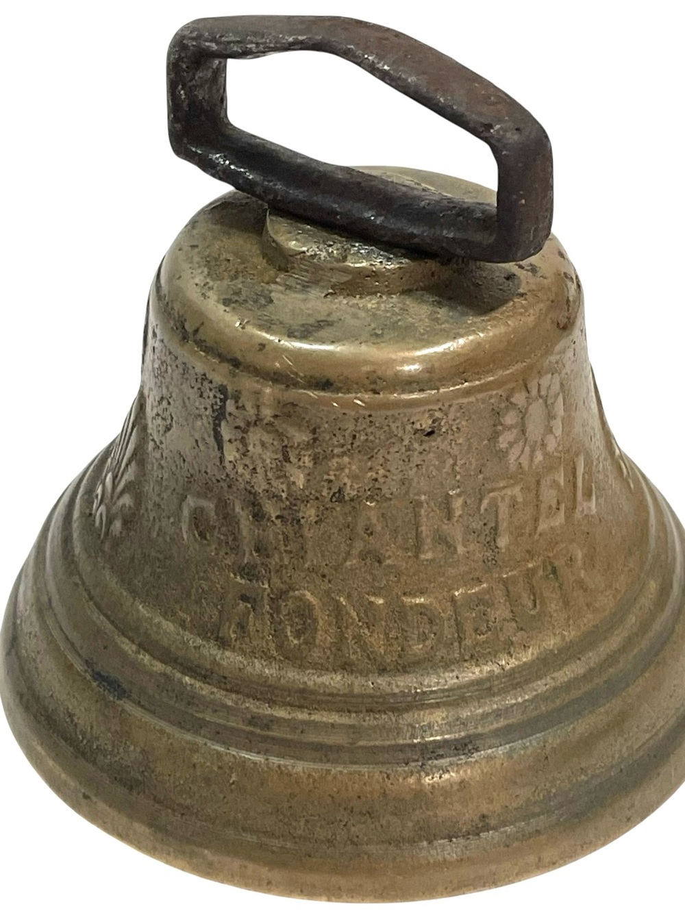 Antique 1910s Repro 1878 Saignelegier Chiantel Fondeur Swiss Goat/Cow Bell Brass